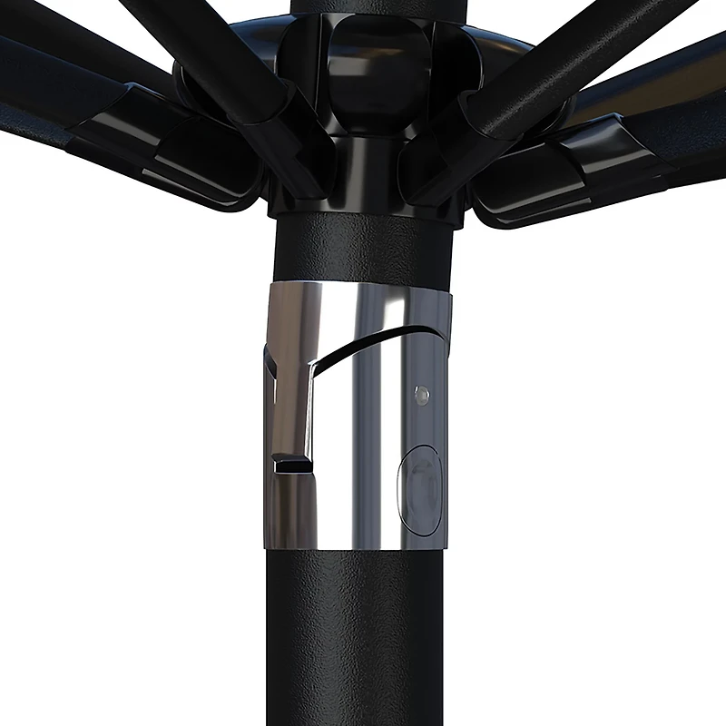 Mosaic Solid 9 ft Patio Umbrella with Closure Strap