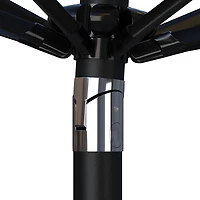 Mosaic Solid 9 ft Patio Umbrella with Closure Strap