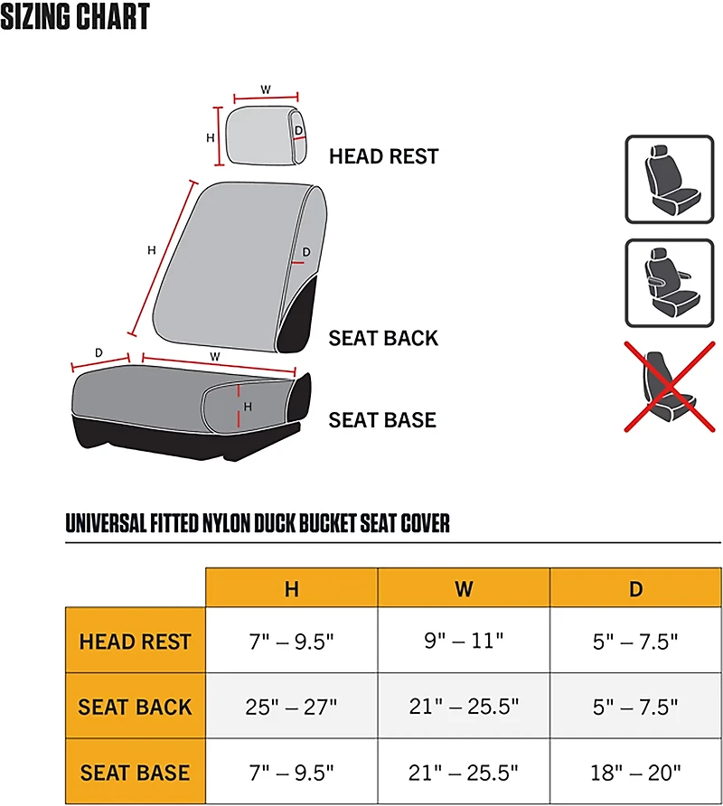 Carhartt Front Seat Cover
