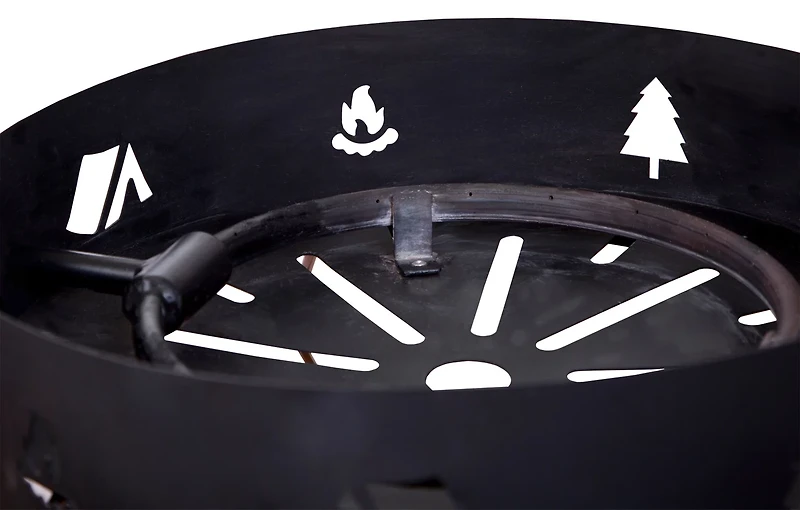 Stansport Propane Fire Pit with Lava Rocks