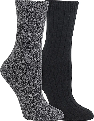 Magellan Women's Heathered Lounge Socks 2 Pack
