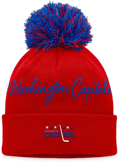 Fanatics Women's Washington Capitals True Classic Pom Beanie Hat