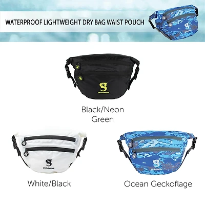 geckobrands Waterproof Lightweight Dry Bag Waist Pouch