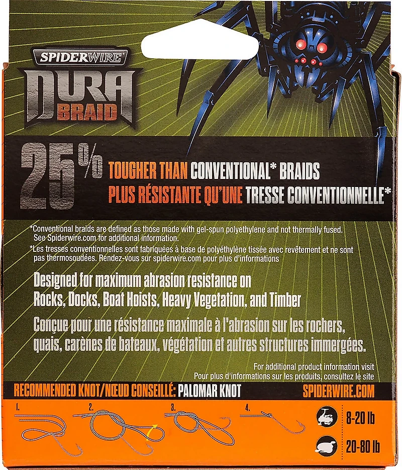 Spiderwire DuraBraid 150 yd Fishing Line Moss Green