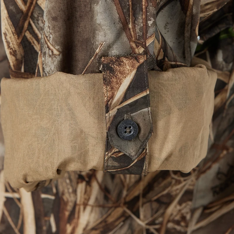 Magellan Outdoors Men's Lightweight Ripstop Button Down Long Sleeve Shirt