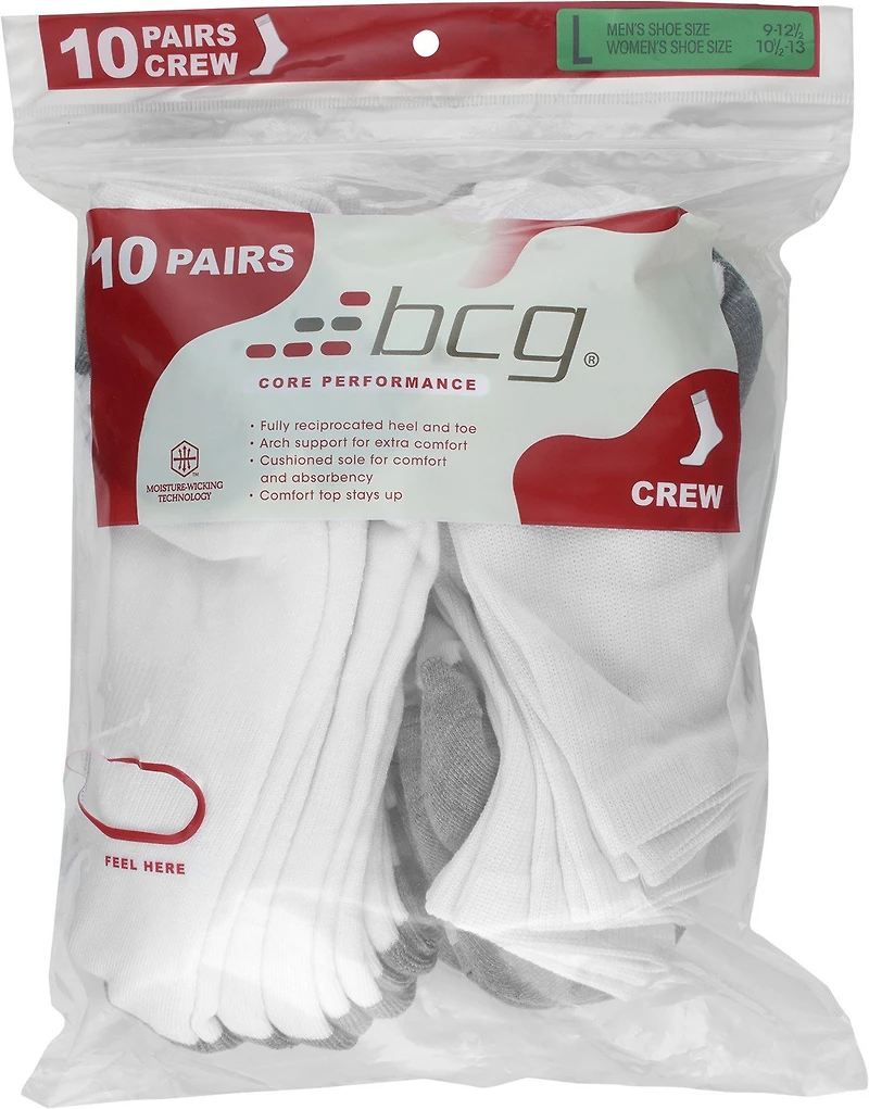 BCG Training Crew Socks 10 Pack