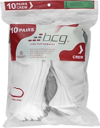 BCG Training Crew Socks 10 Pack