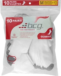 BCG Training Quarter Socks 10 Pack
