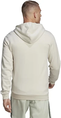 adidas Men's Essentials 3 Stripe Full-Zip Hooded Track Top