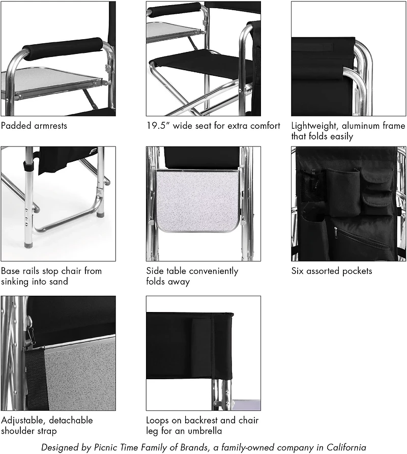 Picnic Time Sports Chair