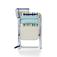 Picnic Time Stripe Collection Sports Chair