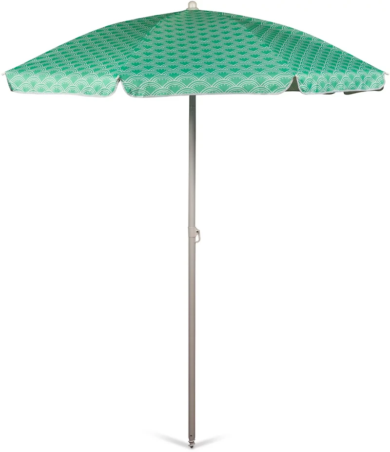 Picnic Time 5.5' Athens Pattern Portable Beach Umbrella