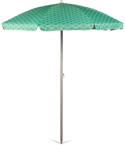Picnic Time 5.5' Athens Pattern Portable Beach Umbrella