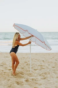 Picnic Time 5.5' Athens Pattern Portable Beach Umbrella