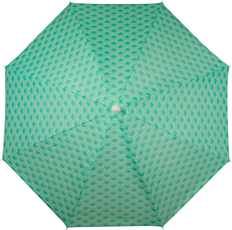 Picnic Time 5.5' Athens Pattern Portable Beach Umbrella
