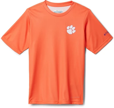 Columbia Sportswear Youth Clemson University Terminal Tackle Short Sleeve Shirt