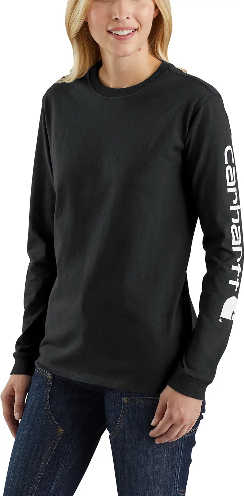 Carhartt Women's Relaxed Fit Midweight Logo Long Sleeve