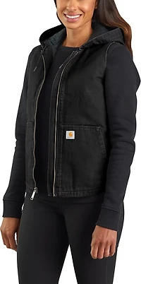 Carhartt Women's Washed Duck Insulated Hooded Vest