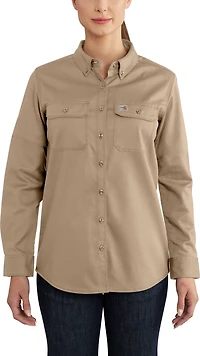 Carhartt Women's Flame Resistant Rugged Flex Twill Work Shirt