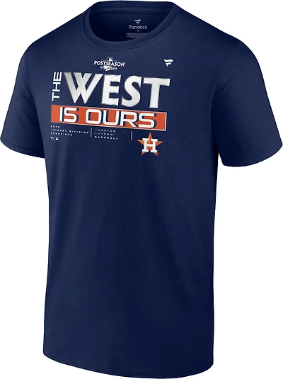 Fanatics Men's Houston Astros 2022 AL West Division Champs Locker Room Short Sleeve T-shirt