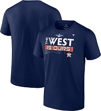 Fanatics Men's Houston Astros 2022 AL West Division Champs Locker Room Short Sleeve T-shirt