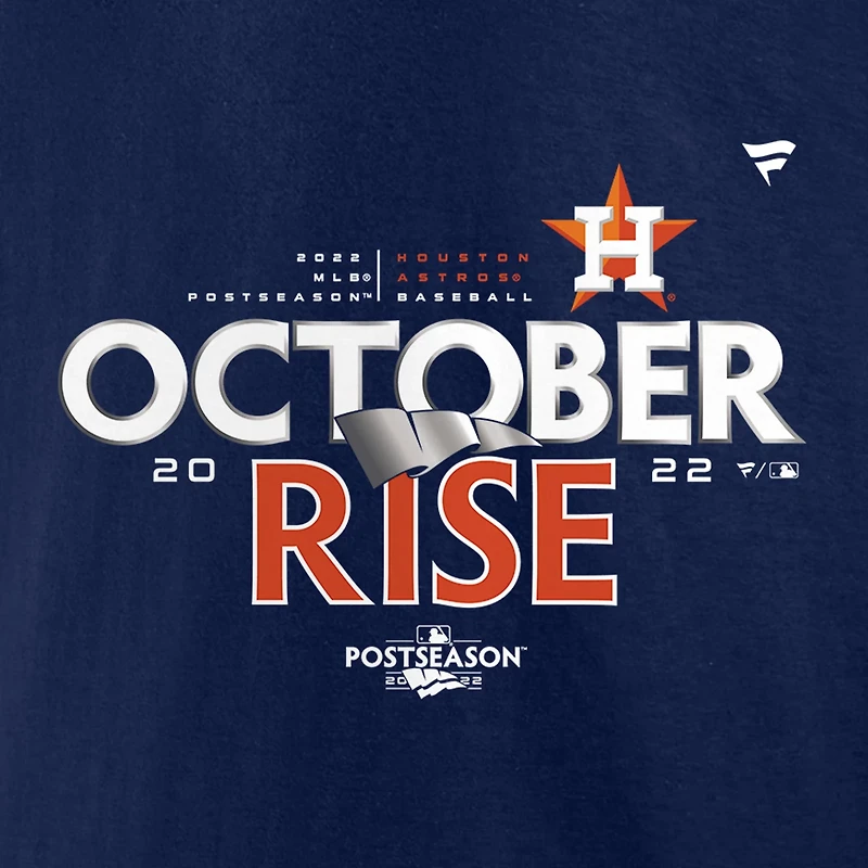 Fanatics Men's Houston Astros 2022 Postseason Participant Locker Room Short Sleeve T-shirt