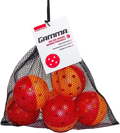 Gamma Outdoor 2-Tone Pickleballs 6-Pack