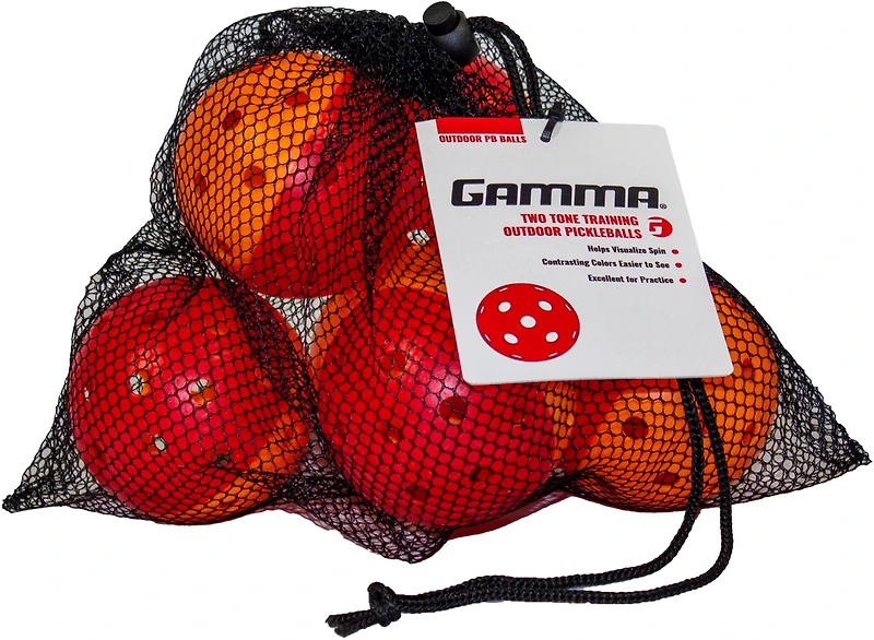 Gamma Outdoor 2-Tone Pickleballs 6-Pack