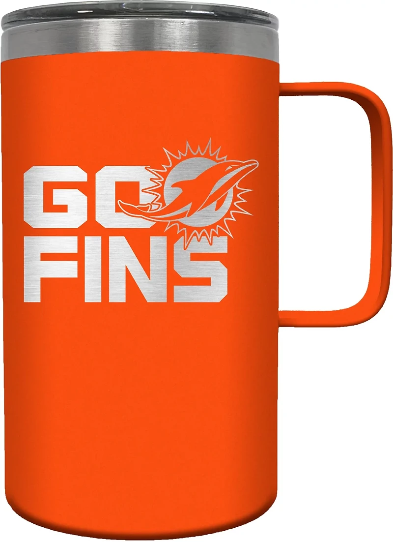 Great American Products Miami Dolphins Hustle 18 oz Travel Mug