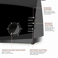 Elite Gourmet 4-Slice Cool-Touch Long Slot Toaster