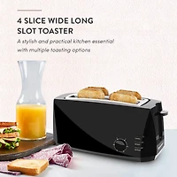 Elite Gourmet 4-Slice Cool-Touch Long Slot Toaster