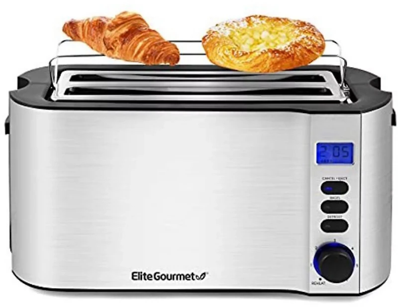 Elite Gourmet 4-Slice Long Slot Toaster