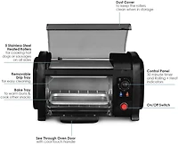 Elite Gourmet Hot Dog Roller Toaster Oven and Bun Warmer