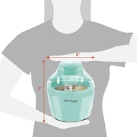 Elite Gourmet Americana 1.5 qt Electric Ice Cream Maker with Quick Freeze Bowl