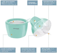 Elite Gourmet Americana 1.5 qt Electric Ice Cream Maker with Quick Freeze Bowl