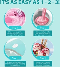 Elite Gourmet Americana 1.5 qt Electric Ice Cream Maker with Quick Freeze Bowl