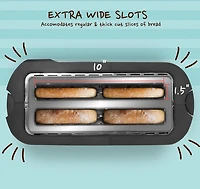 Elite Gourmet 4-Slice Stainless-Steel Long Slot Toaster