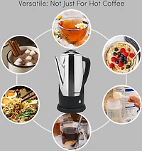 Elite Gourmet 12 Cup Stainless Steel Electric Coffee Percolator