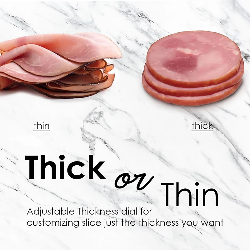 Elite Gourmet 7.5 in Ultimate Precision Electric Deli Food Meat Slicer