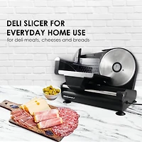 Elite Gourmet 7.5 in Ultimate Precision Electric Deli Food Meat Slicer
