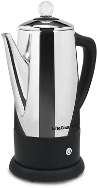 Elite Gourmet 12 Cup Stainless Steel Electric Coffee Percolator