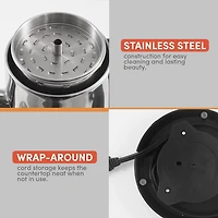 Elite Gourmet 12 Cup Stainless Steel Electric Coffee Percolator