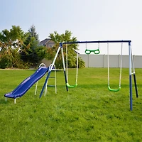Sportspower Sierra Vista Metal Swing and Slide Set