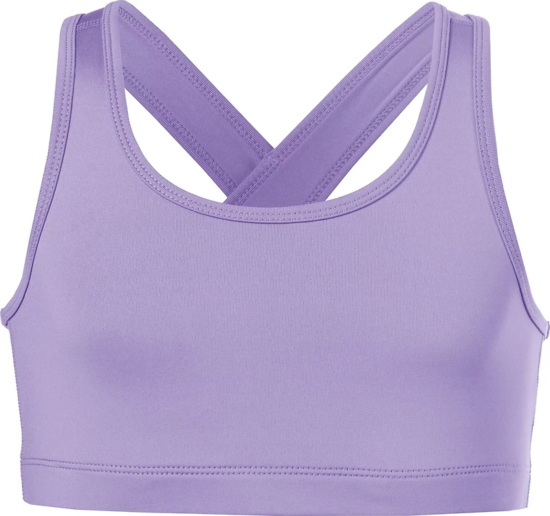 BCG Girls' Athletic Solid Light Support Sports Bra