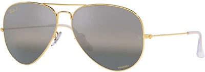 Ray-Ban Men's Large Aviator Metal Sunglasses