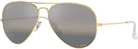 Ray-Ban Men's Large Aviator Metal Sunglasses