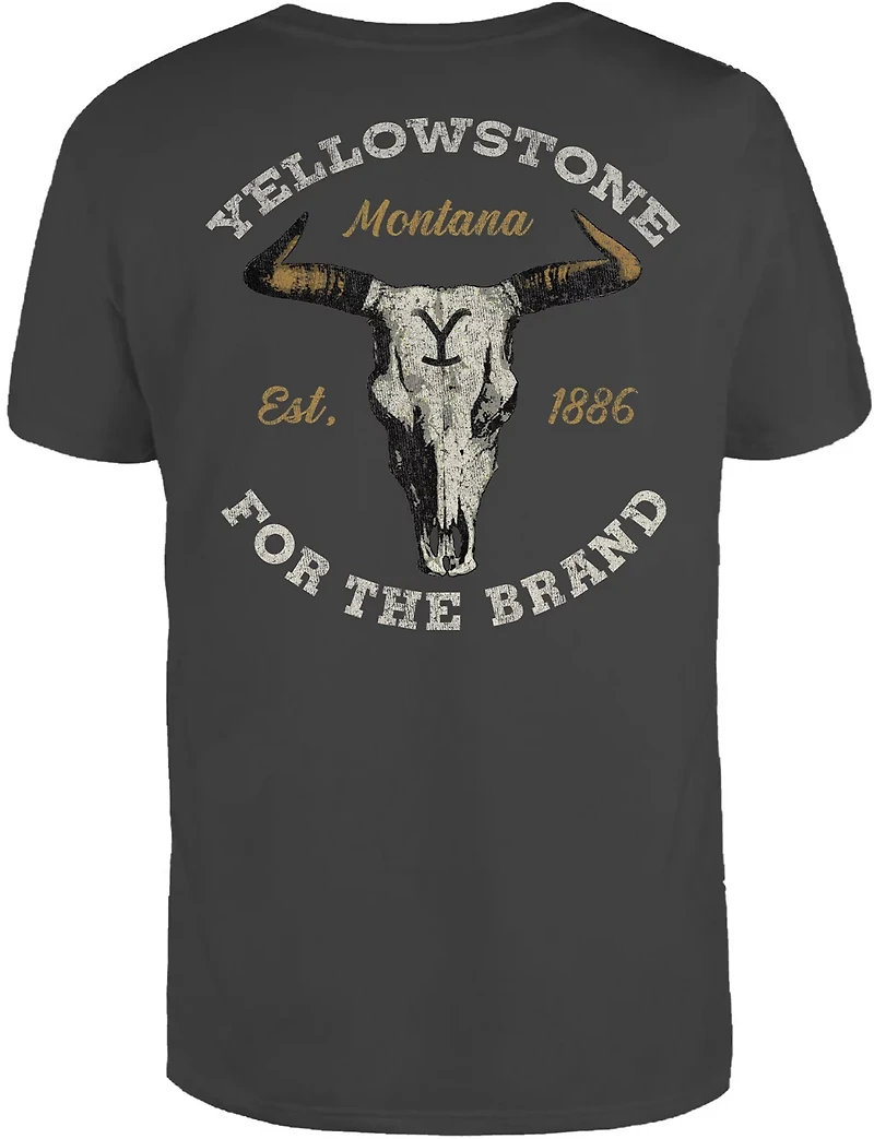 Changes Men’s Yellowstone Cattle Skull Logo T-shirt