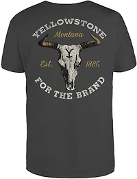 Changes Men’s Yellowstone Cattle Skull Logo T-shirt