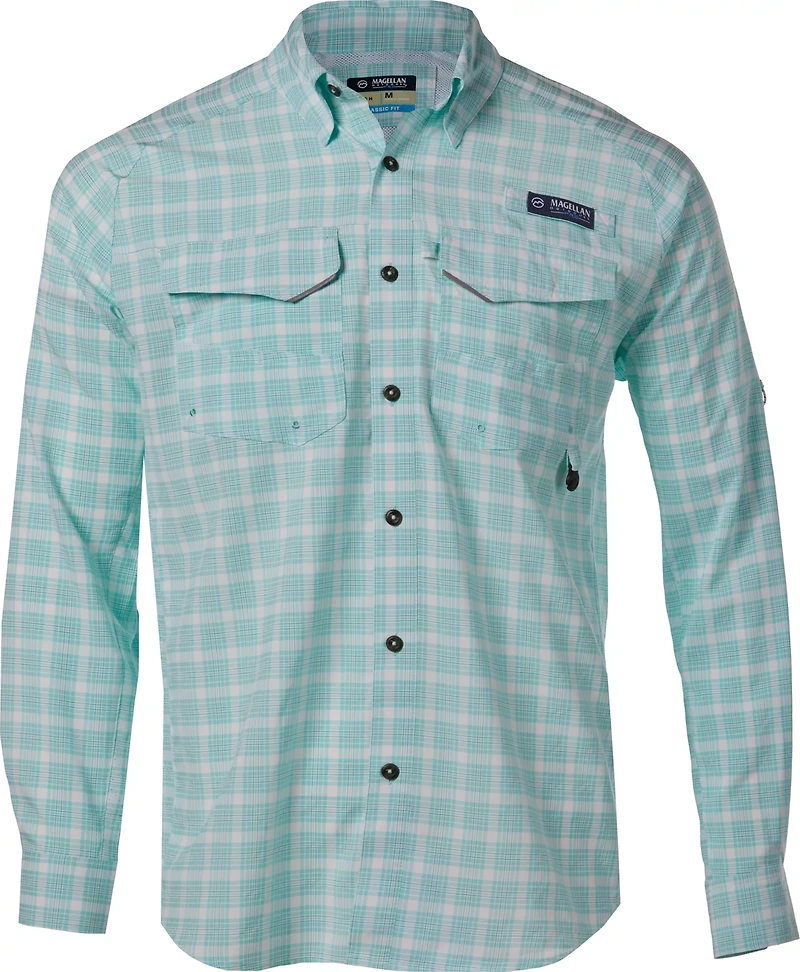 Magellan Outdoors Men's Pro Fish Plaid Long Sleeve Shirt
