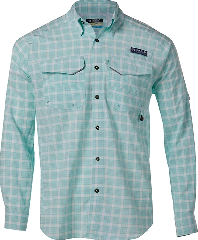 Magellan Outdoors Men's Pro Fish Plaid Long Sleeve Shirt
